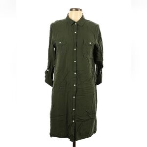 Old Navy- Green shirt dress, size L